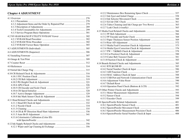 Epson Stylus Pro 4900 4910 Service Manual Epson Stylus Pro 4900 4910 Service Manual